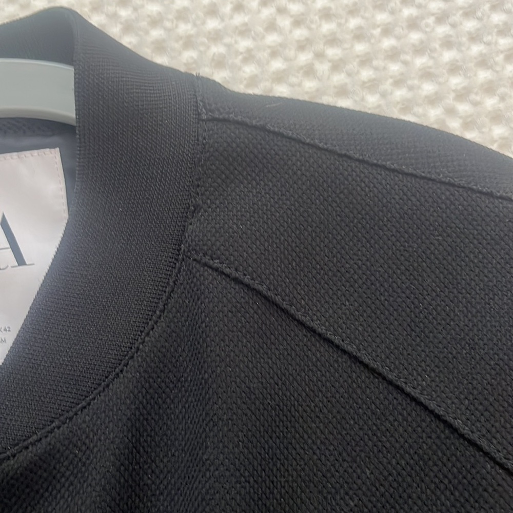 Zara Mens Pique Bomber Jacket like New! - Picture 3 of 3